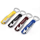 Custom Stainless Steel Multi-functional Can Opener Wine Bottle Opener Waiter's Corkscrew