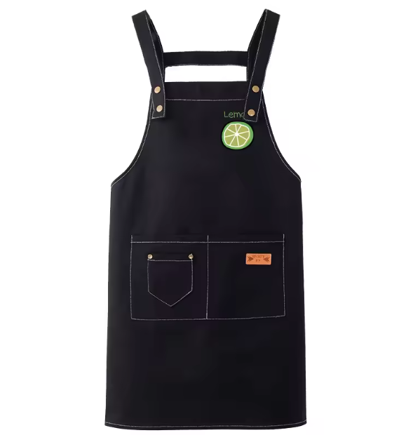 Delantal sin mangas personalizado con logotipo personalizado y nombre para cocina, transpirable, para camarero de restaurante, a prueba de aceite, para hombre o mujer