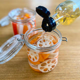 Tarro de vidrio para almacenar refrescos