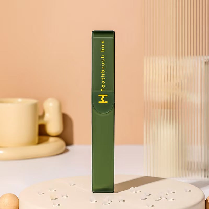 Funda para cepillo de dientes al por mayor de fábrica, estuche de viaje portátil, logotipo personalizado, estuche de plástico para el cuidado personal.