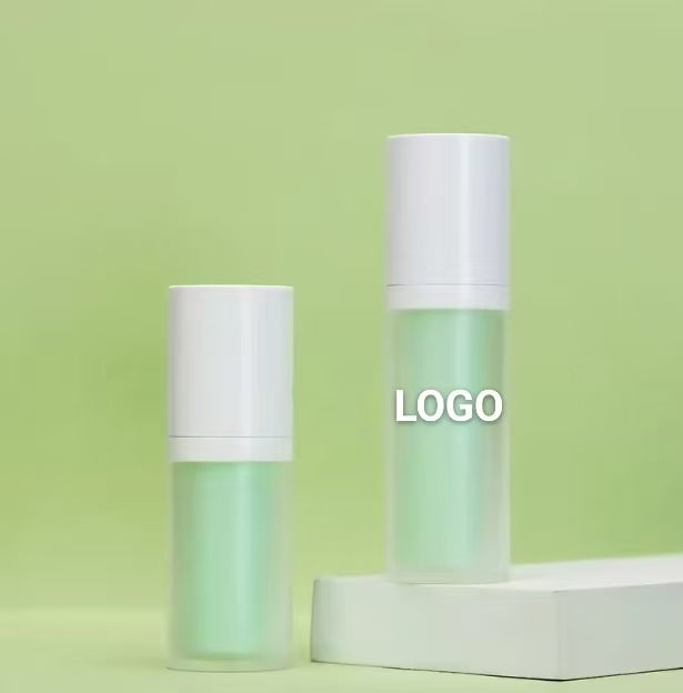 Custom Logo Empty Luxury 15ml 30ml Frosted Cream Cosmetic Lotion Serum Plastic Airless Pump Bottle