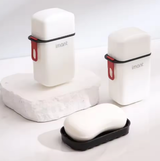 Custom Logo Portable Soap Dishes Sealed Storage Box Waterproof Travel Home Bathroom Soap Box Outdoor Storage Box Soap Box Organizer Tray