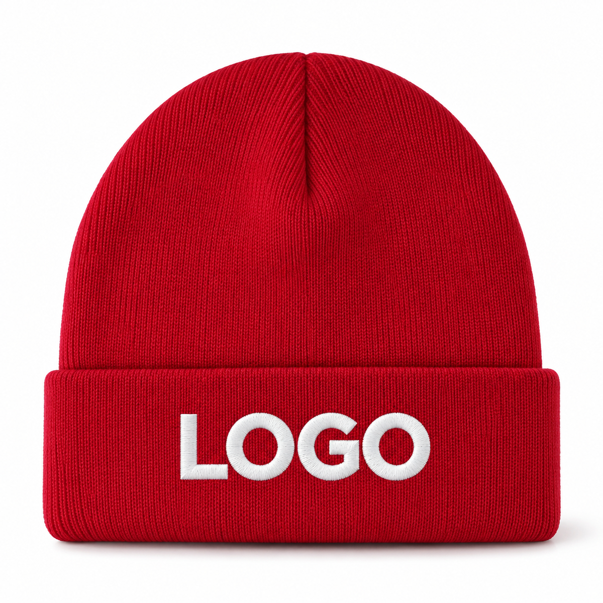 Custom Logo Winter Knit Beanie – Unisex Acrylic Warm Hat