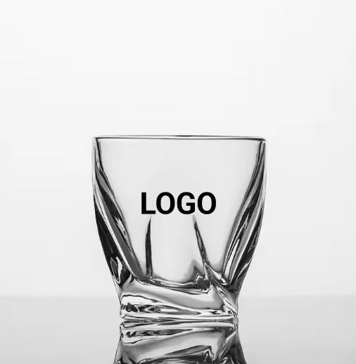 Vaso de whisky de cristal transparente sin plomo con logotipo personalizado, vaso de whisky, vaso de vino para beber