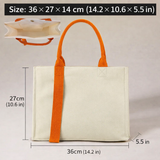 Bolsa de lona estructurada premium: bolsa reutilizable con embalaje boutique e impresión personalizada.