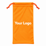 Custom Microfiber Drawstring Sunglasses Pouch – Soft Eyeglass Storage Bag, Protective Glasses Case