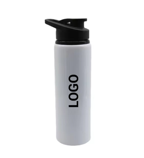 Custom Logo 750ml Aluminum Mouth Sport Water Bottle Sublimation Water Bottle Blanks With Big Mouth Lid