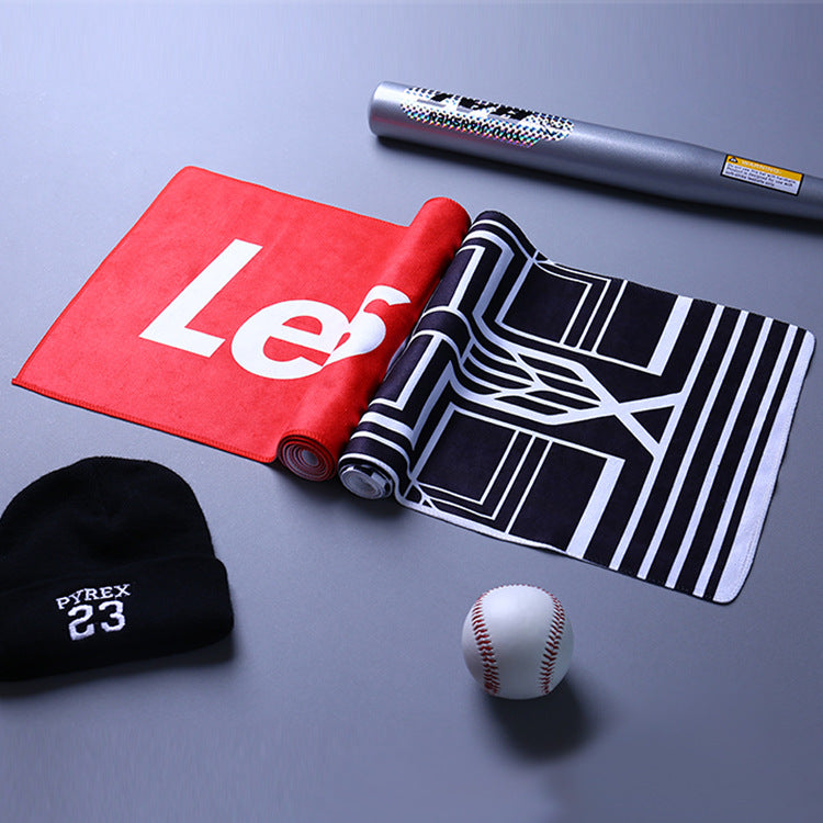 Customised Eco Friendly Digital Printed  Towels Quick Dry Terry Microfiber Gym Sports Towel Custom Logo