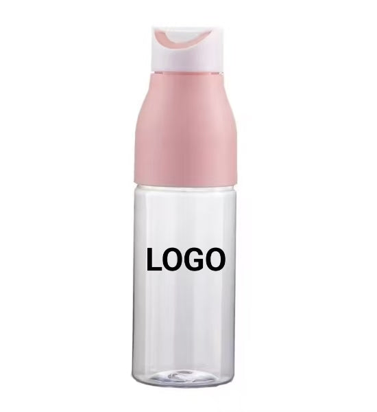 Custom Logo 20oz Bpa Free Reusable Camping Fitness Clear Portable Plastic Sport Water Bottle