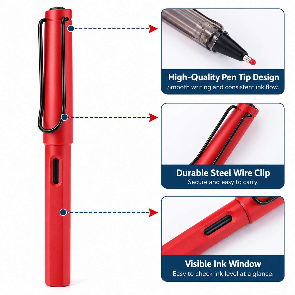 Custom Logo Matte Ballpoint Pen – Personalized Promotional Advertising & Business Pen