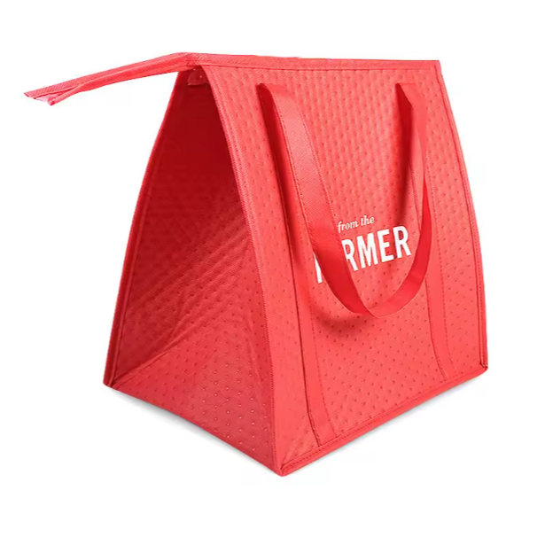 Extra Large Custom logo Insulated Reusable Tote Grocery Thermal Shopping Bag Cooler Bag