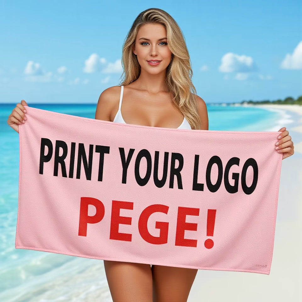 High Quality Custom Logo Microfiber Sports Towel for Golf Fitness Outdoor Sports Quick-Drying Absorbent Printed Technique