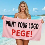 High Quality Custom Logo Microfiber Sports Towel for Golf Fitness Outdoor Sports Quick-Drying Absorbent Printed Technique