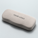 Custom Logo Metal Eyeglass Case – Velvet Covered Hard Case for Sunglasses & Prescription Glasses