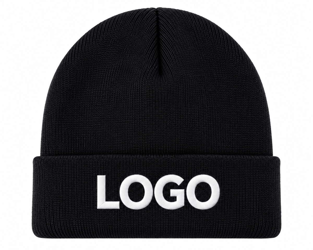 Custom Logo Winter Knit Beanie – Unisex Acrylic Warm Hat