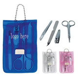 Custom Logo Manicure Tools Clear PVC Packaging Bag Snap Plastic Bottom Gusset with Gravure Printing Surface Handling