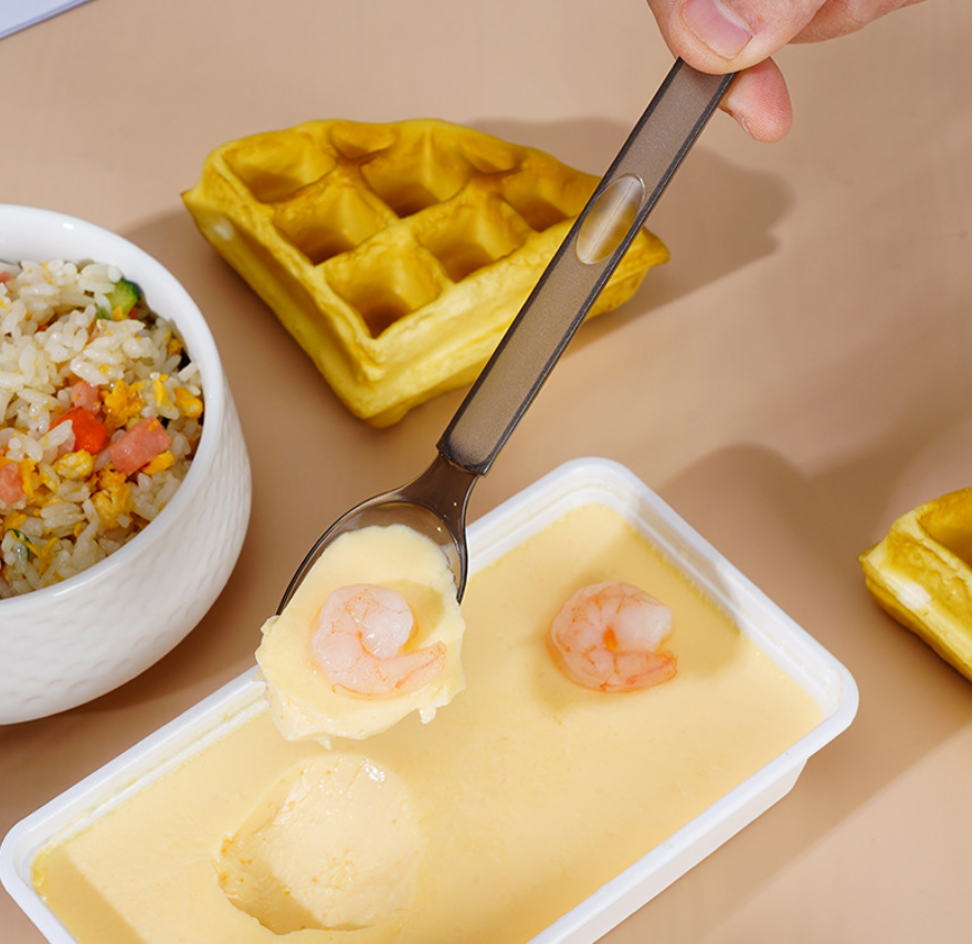 100 tenedores y cucharas desechables de plástico estilo americano, envueltos individualmente, aptos para uso alimentario, para llevar, uso comercial, frutas, pasteles y postres.