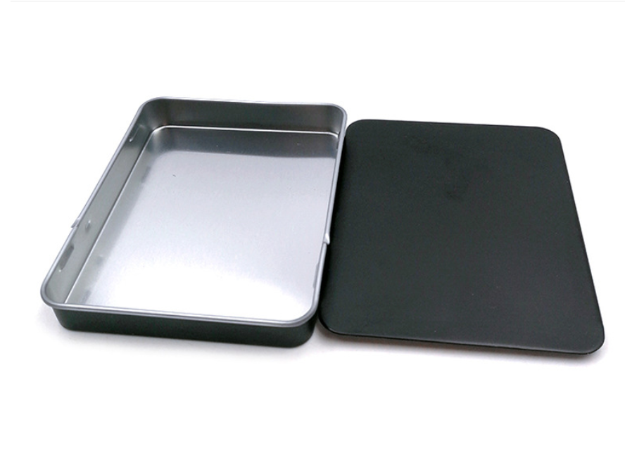 Caja de hojalata deslizable con cerradura – Lata de metal para caramelos de menta/pastillas