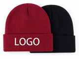 Custom Logo Winter Knit Beanie – Unisex Acrylic Warm Hat