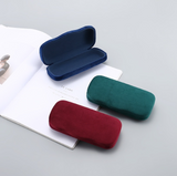Custom Logo Metal Eyeglass Case – Velvet Covered Hard Case for Sunglasses & Prescription Glasses