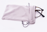 Custom Microfiber Eyeglass Pouch with Logo – Drawstring Glasses Case