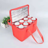 Bolsa térmica no tejida con logotipo personalizado | Bolsa aislante de papel de aluminio para té con leche, cerveza y bebidas frías