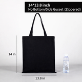 Bolsas de compras plegables de lona blanca personalizadas con impresión de logotipo 