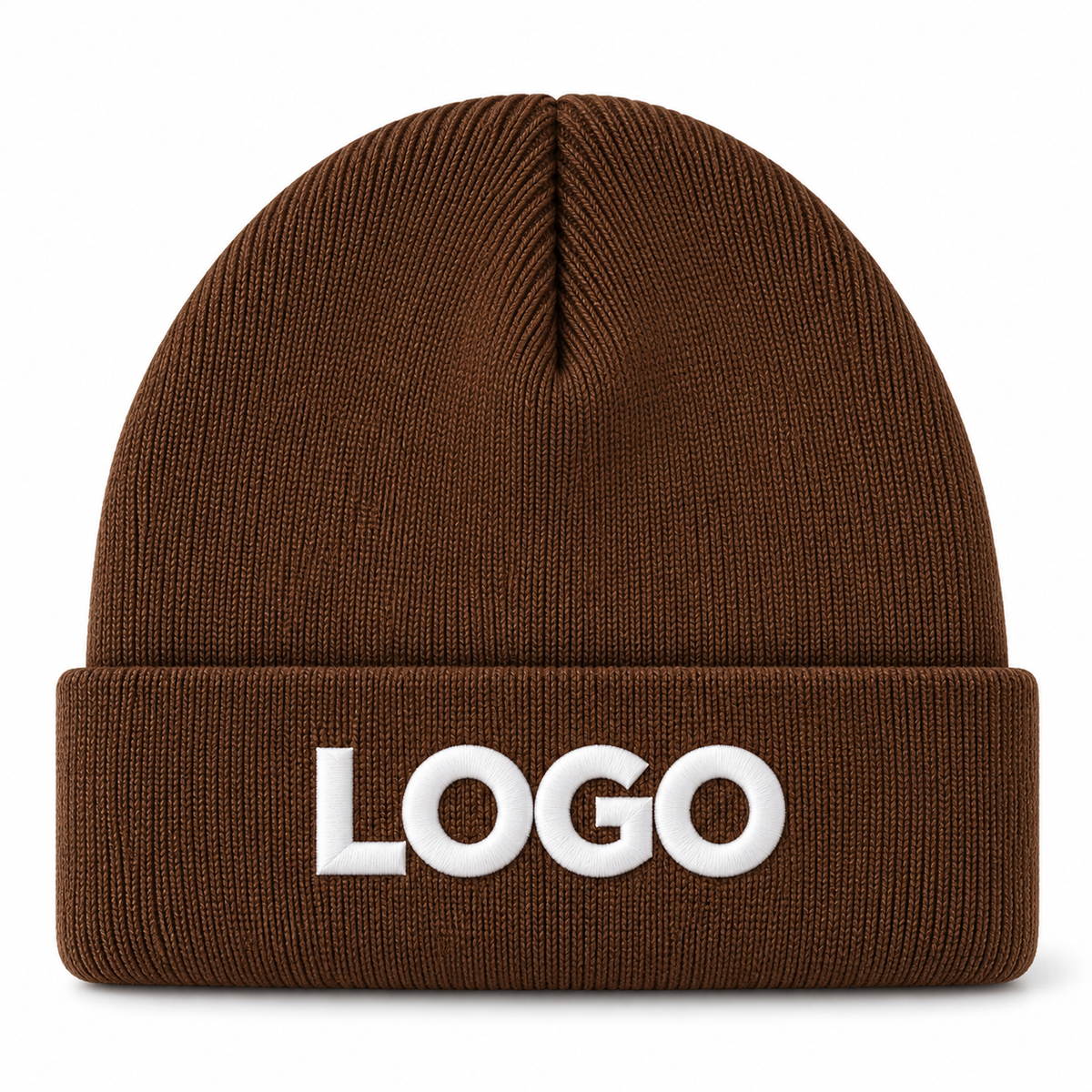 Custom Logo Winter Knit Beanie – Unisex Acrylic Warm Hat