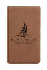 Custom Logo Laserable Leatherette Manicure Nail Clipper Kit Bag for Gift