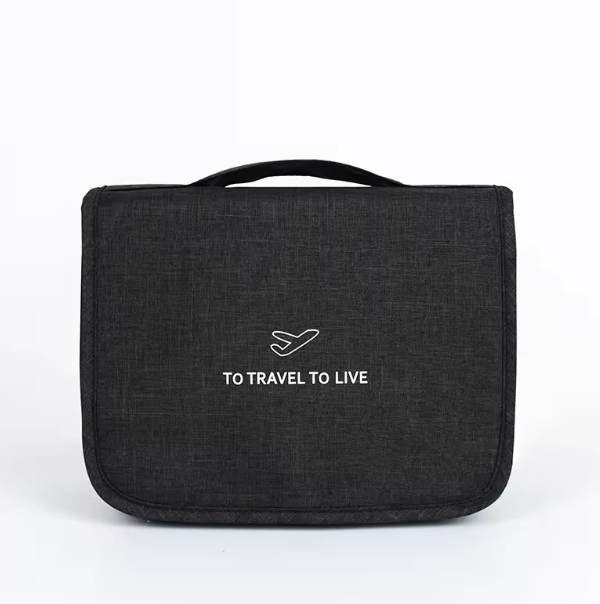 Neceser colgante personalizado para hombres y mujeres, organizador portátil de viaje para artículos de tocador de baño.