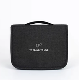 Neceser colgante personalizado para hombres y mujeres, organizador portátil de viaje para artículos de tocador de baño.