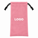 Custom Logo Velvet Drawstring Pouch for Sunglasses & Eyeglasses