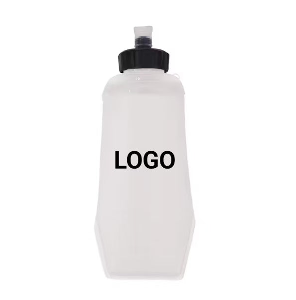 500ML Custom Running Foldable Collapsible Sport Soft Flask Drink Foldable Water Bottle for Hydration Pack  Running Vest