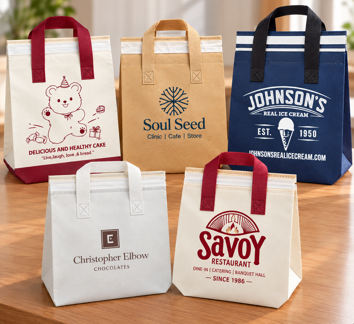 Custom Insulated Food Delivery Bags with Logo – Aluminum Foil Lined Takeout Bags
