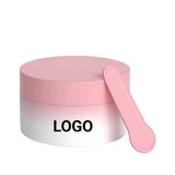 Custom Biodegradable Plastic PP Wide Mouth Cream Bottle Mud Sleep Facial Mask Container Cosmetic Cream Jar With Spoon