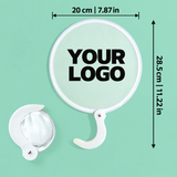 Custom Blank Round Folding Hand Fan – Portable Fabric Fan with Logo Printing