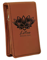 Custom Logo Laserable Leatherette Manicure Nail Clipper Kit Bag for Gift