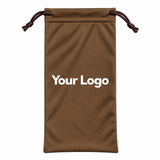 Custom Microfiber Drawstring Sunglasses Pouch – Soft Eyeglass Storage Bag, Protective Glasses Case