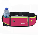 Riñonera deportiva de nailon reflectante con logotipo personalizado, impermeable, para gimnasio, correr, bolsillo para teléfono móvil, bolsa de cintura con botella