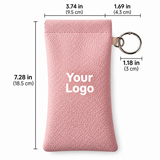 Custom PU Leather Eyeglass Case with Automatic Closure, Large Capacity Sunglasses & Glasses Pouch, Long Protective Eyewear Case