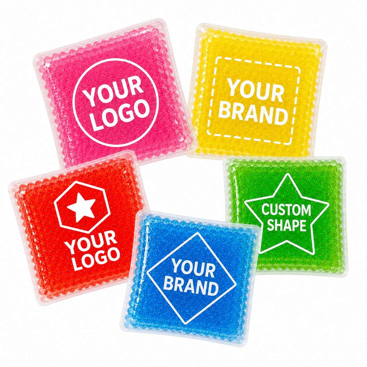 Reusable Custom Logo Hot and Cold Gel Beads Massage Pack
