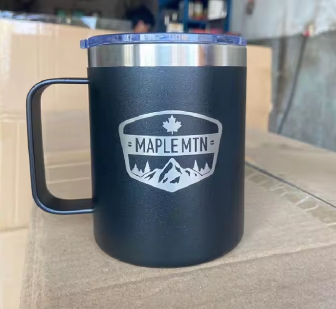 Wholesale 16oz Custom 304 Stainless Steel Insulated Mug Modern Design Portable Office & Outdoor Travel Coffee Cup with Handle