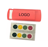 Dispensador de vendajes adhesivos para heridas con logotipo personalizado impreso para regalo promocional. 
