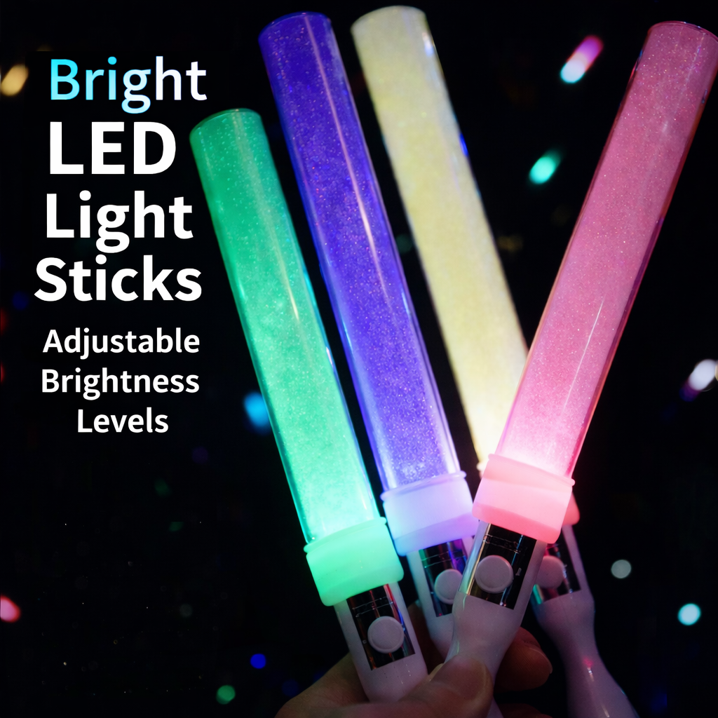Barras de luz LED personalizadas para conciertos – Pulseras luminosas cortas para apoyo de fans, eventos y promociones