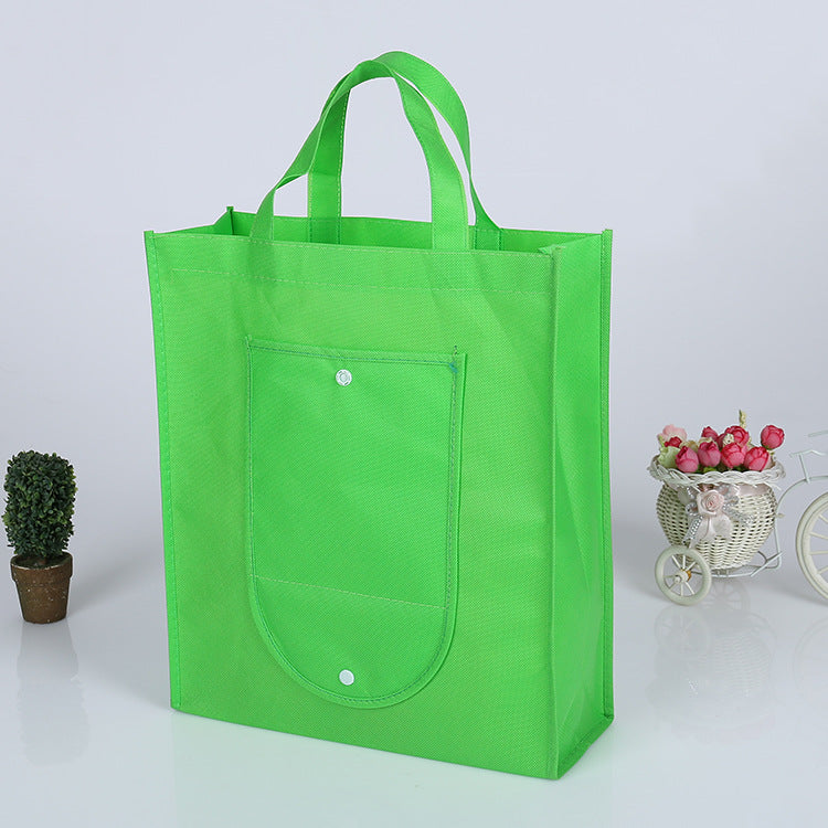 Bolsas de compras plegables, compactas y promocionales, personalizadas, de tela no tejida, con impresión de logotipo.
