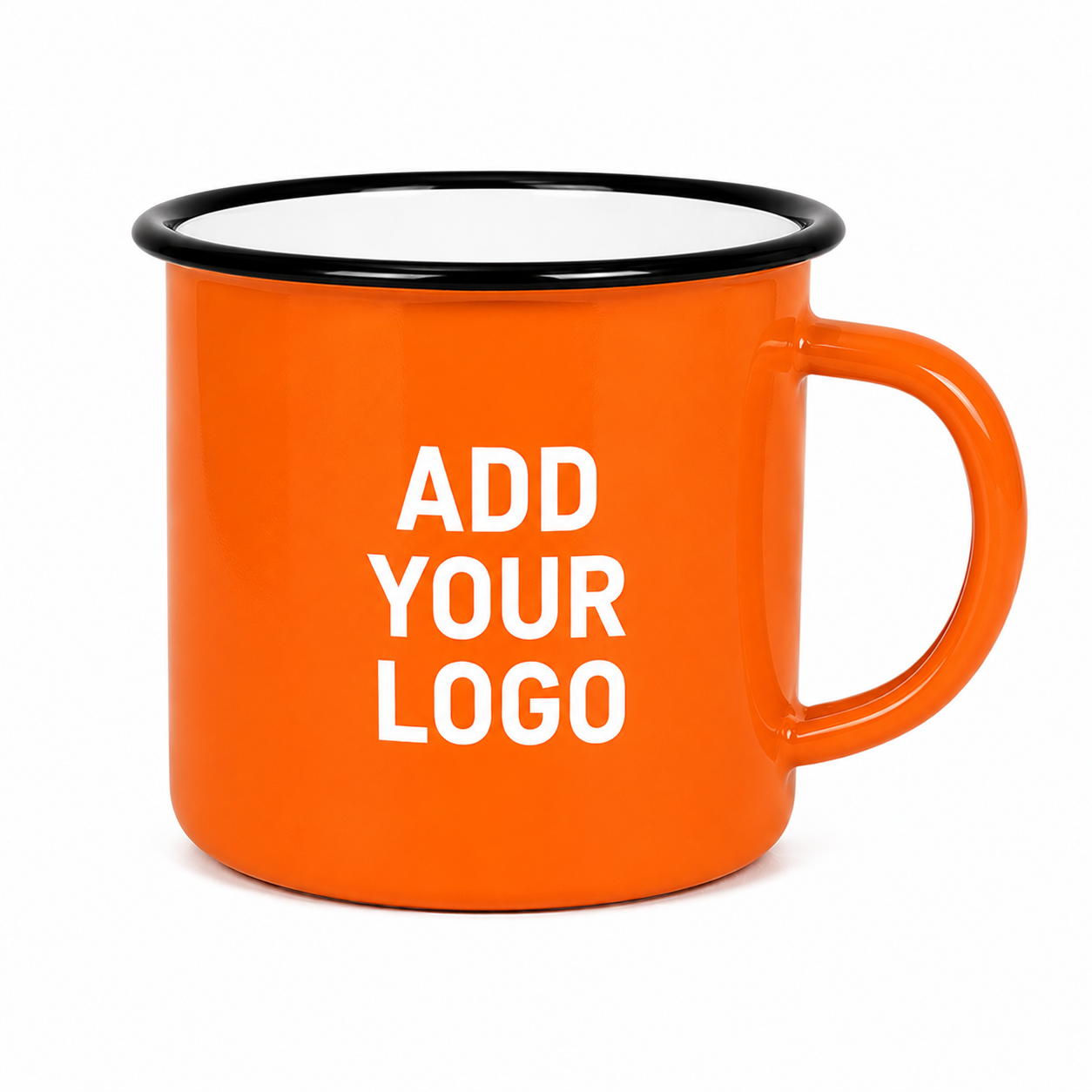 Custom Enamel Mug 12 oz – Vintage-Style Camp Cup with Custom Logo Printing