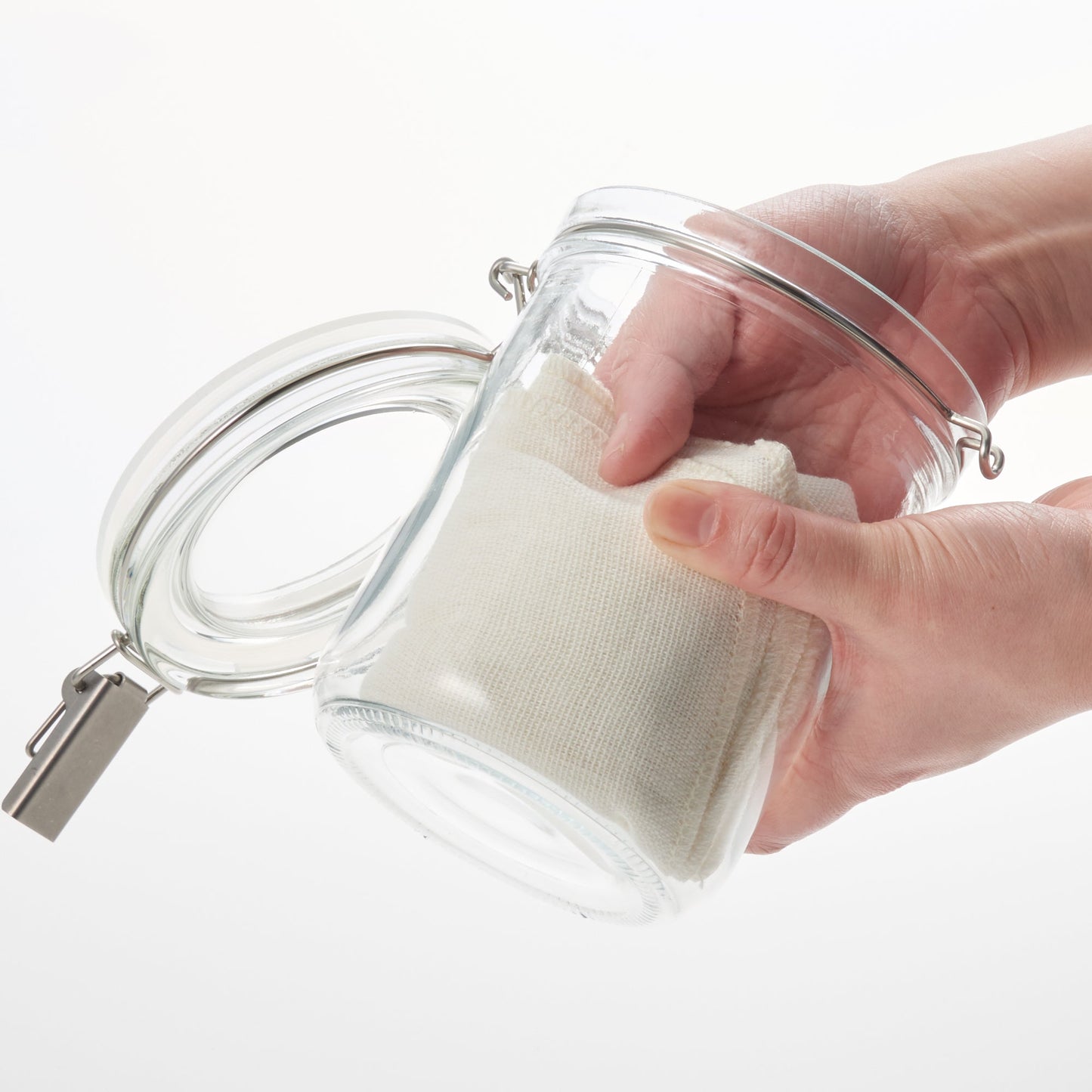 Tarro de vidrio para almacenar refrescos