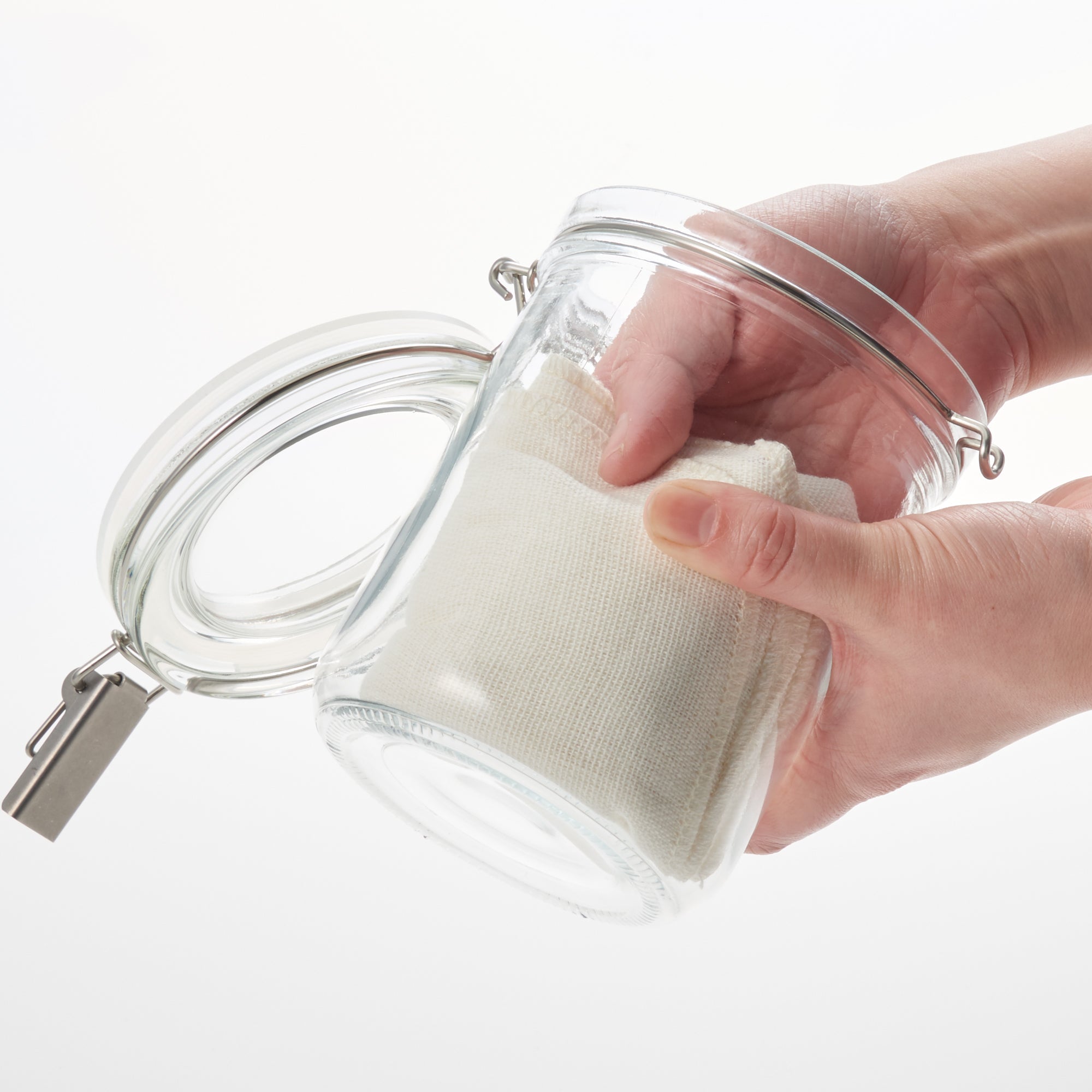 Tarro de vidrio para almacenar refrescos