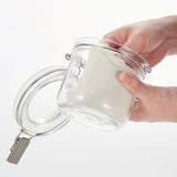 Tarro de vidrio para almacenar refrescos