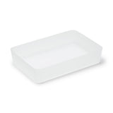 Caja organizadora de polipropileno 3 (An. 6,7 x Pr. 10 x Al. 2”)